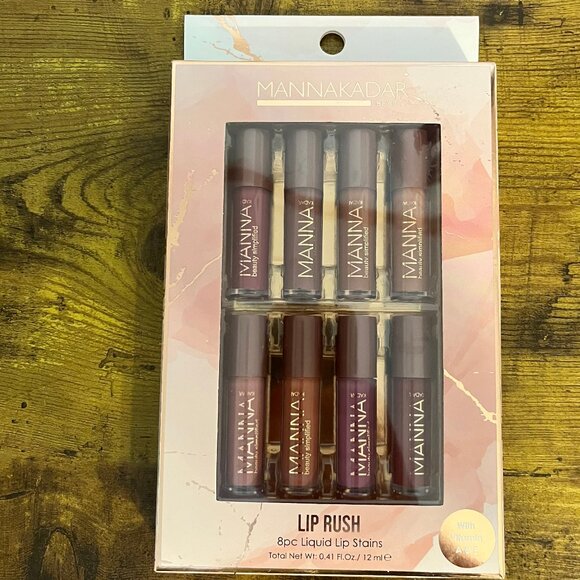 Manna Kadar Lip Rush - 8 Piece Set, Assorted Shades - Picture 1 of 5